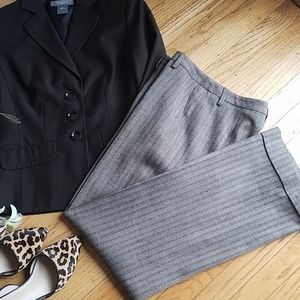 Petite Sophisticate Brown Wool Dress Slacks